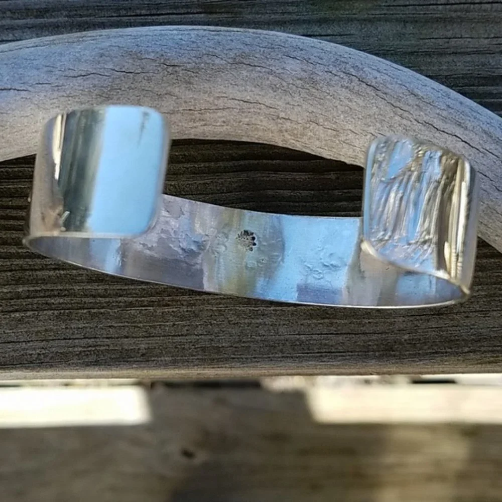 Sterling Kokopelli Mens Cuff Bracelet